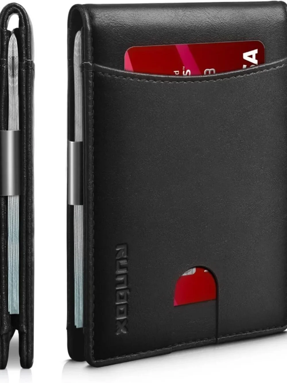 Slim RFID Blocking Money Clip Wallet for Men & Teens | 11 Card Minimalist Bifold